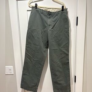 J. Crew Men's Chinos in Olive 33 waist and 32 length
